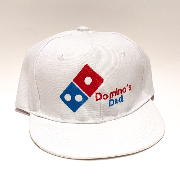 Dominos Dad Snapback Hat Homemade Delivery Driver Gift Pizza Hat Cap - Picture 1 of 2